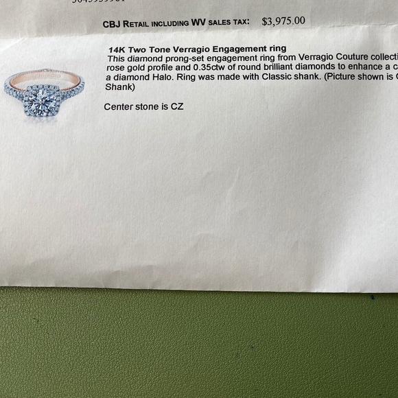 Verragio Engagement Ring - Picture 1 of 2